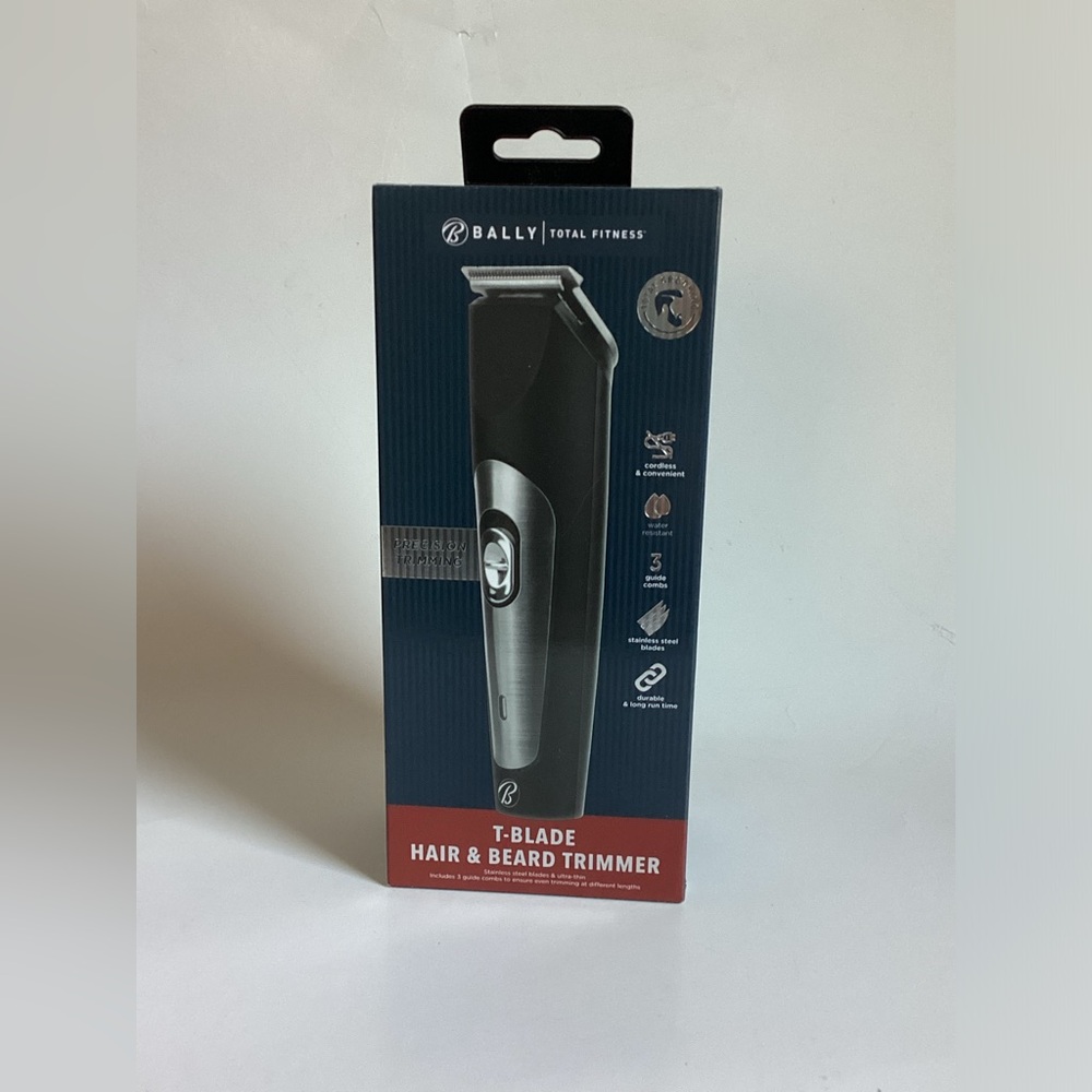 Bally Total Fitness T-Blade Hair & Beard Trimmer - Stainless Steel Blades